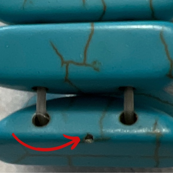 Turquoise Costume Jewelry, Necklace, Bracelet,& Drop Beaded earrings - Picture 13 of 15